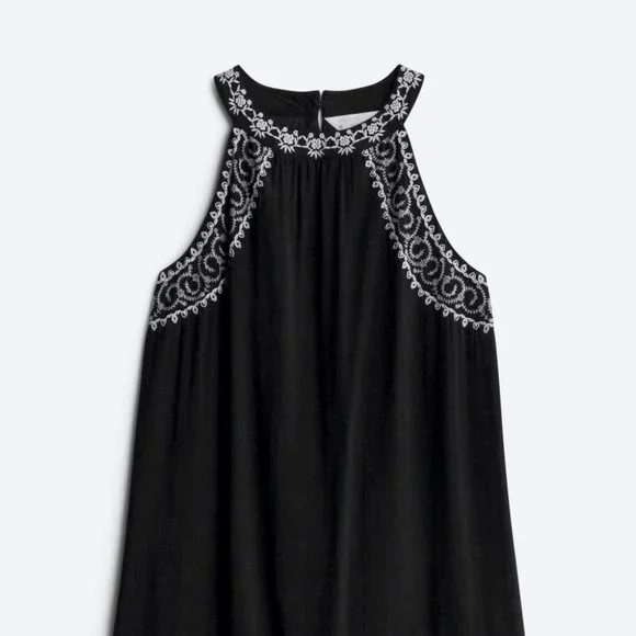 thml vittoria embroidered dress Azure Gown – A-line with Cold Shoulders & Lace Sleeves main image 1